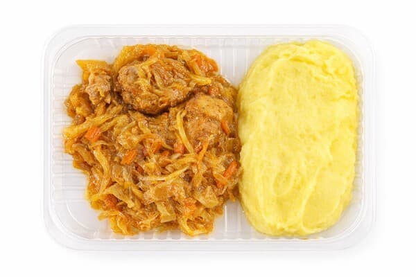 Бигус с картофельным пюре